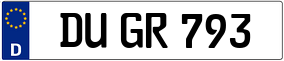 Truck License Plate